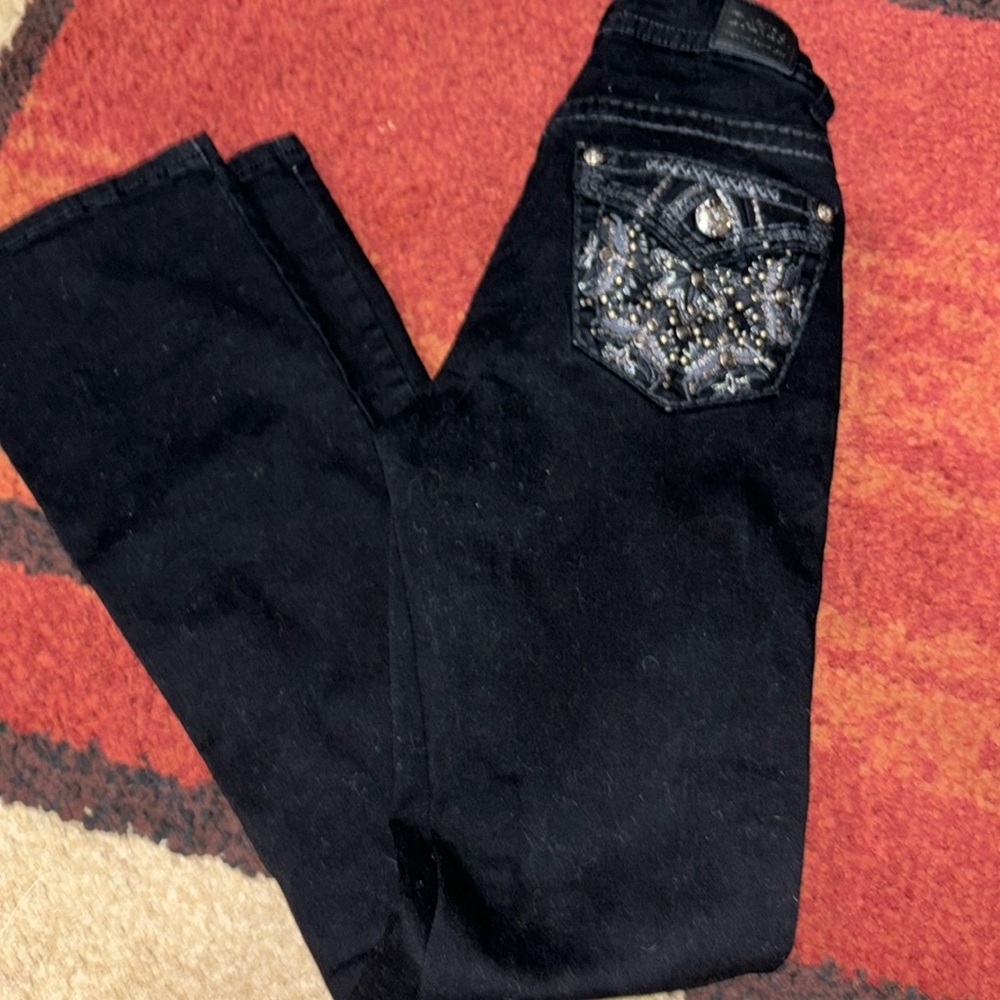 Women’s Sz 0 Danesi black dazzled jeans
